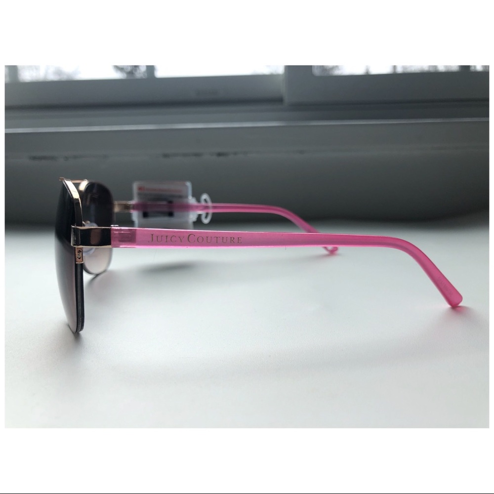 Juicy Couture Pink & Gold Aviator Sunglasses NWT - Picture 6 of 6